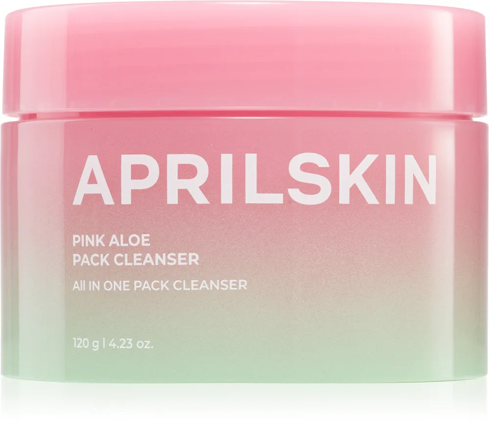 Средство для снятия макияжа APRILSKIN Pink Aloe Pack Cleanser очищающее, для чувствительной кожи, 120 г