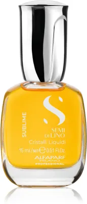 Масло для волос Alfaparf Milano Semi di Lino Sublime Cristalli несмываемое, для блеска и гладкости, 15 мл