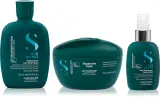 Набор для волос Alfaparf Milano Semi di Lino Reconstruction Reparative kit шампунь, маска и несмываемый уход, для повреждённых волос, 3 предмета, 3 шт — фото 1