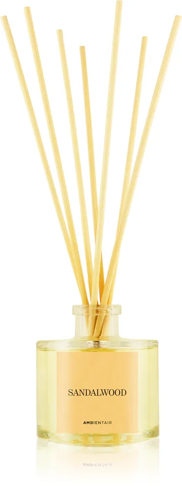 Диффузор ароматический Ambientair COLOURS Sandalwood с палочками, с восточным ароматом, 100 мл
