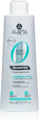 Шампунь Alama Professional Zero Stress Sebum Regulating Shampoo для жирных волос, себорегулирующий, 300 мл