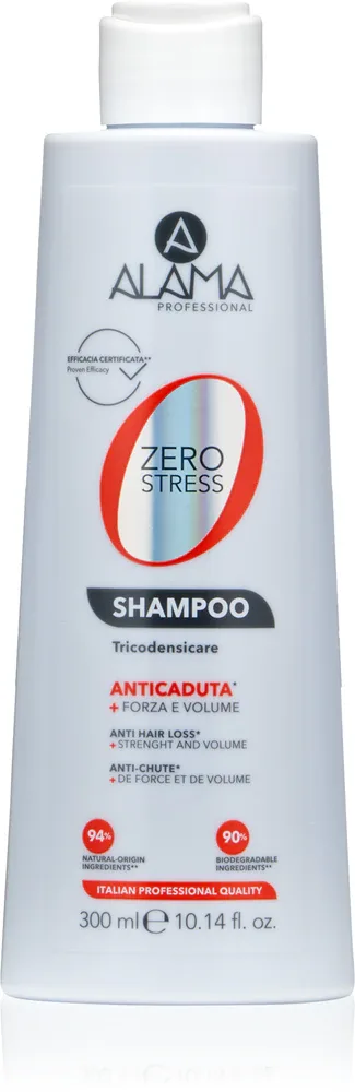 Шампунь Alama Professional Zero Stress Anti-Hair Loss Shampoo против выпадения волос, укрепляющий, 300 мл