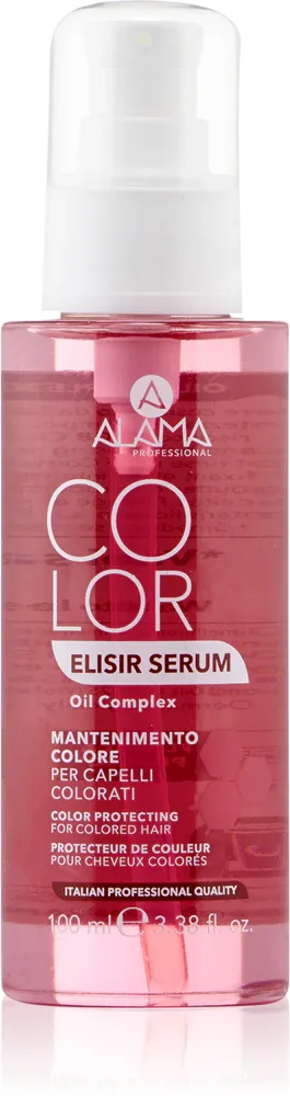 Сыворотка для волос Alama Professional Color Protecting Elisir Serum для окрашенных волос, несмываемая, 100 мл