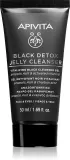 Гель для умывания Apivita Cleansing Black Detox Jelly Cleanser с активированным углём, очищающий — фото 1