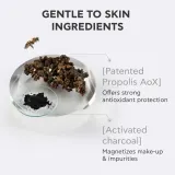 Гель для умывания Apivita Cleansing Black Detox Jelly Cleanser с активированным углём, очищающий — фото 4