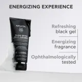 Гель для умывания Apivita Cleansing Black Detox Jelly Cleanser с активированным углём, очищающий — фото 6