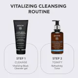 Гель для умывания Apivita Cleansing Black Detox Jelly Cleanser с активированным углём, очищающий — фото 7