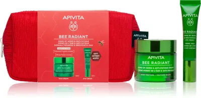 Набор для ухода за лицом Apivita Bee Radiant Set с кремом для век, подарочный, 1 шт