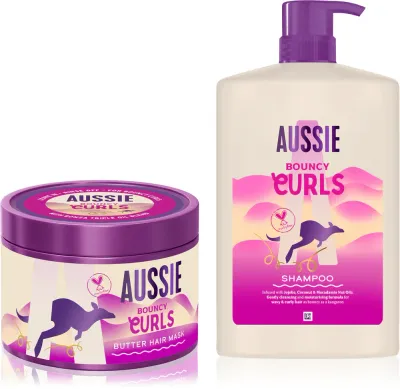 Набор для ухода за волосами Aussie Bouncy Curls шампунь и маска для вьющихся волос, 1 шт