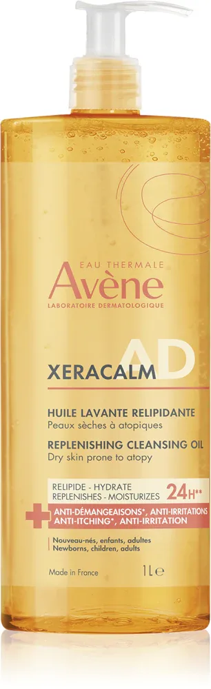 Avène XeraCalm - Масло очищающее Avene XeraCalm для сухой кожи, восполняет липиды, 1000 мл, 1000 мл