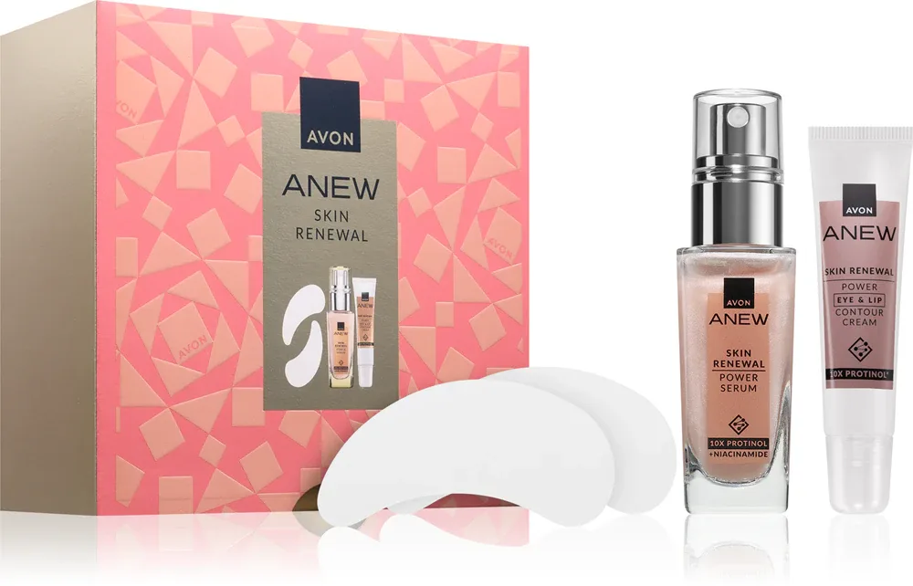 Набор средств для лица Avon Anew Protinol Giftset подарочный, 4 шт