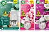 Набор освежителей воздуха Air Wick Cherry Blossom Rasberry Blue Eucalyptus Cedarwood Essential Oils Smooth Satin Moon Lily для электрического диффузора, 3 шт. по 19 мл — фото 1