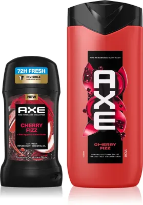 Набор мужской Axe Premium Cherry Fizz гель для душа и дезодорант-стик, 1 шт