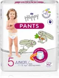 Трусики-подгузники детские BELLA Baby Happy Pants высокой впитываемости, дышащие, 22 шт Junior 11-18 кг — фото 1