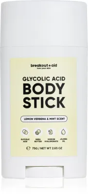 Стик для тела breakout + aid Glycolic Acid отшелушивающий, с гликолевой кислотой, 75 г