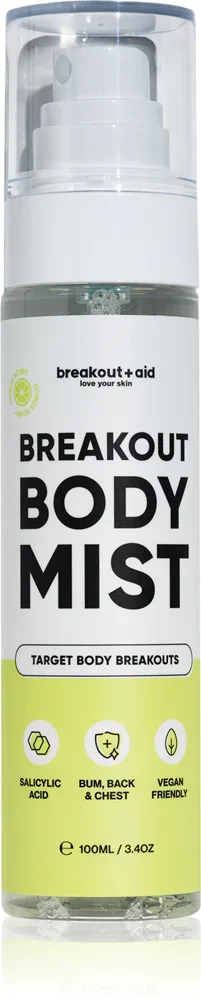 Спрей для тела breakout + aid Body Mist против несовершенств, с ниацинамидом и салициловой кислотой, 100 мл
