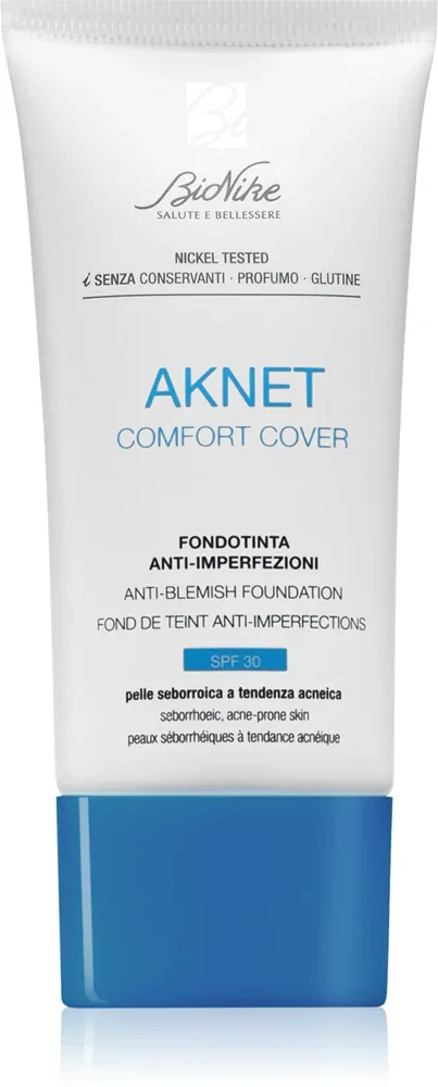 Тональный крем BioNike Aknet Comfort Cover матирующий, с высокой степенью покрытия, 30 мл, оттенок 103 Beige