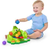 Игрушка интерактивная Bright Starts Poppin' Ball Frog развивающая, со звуками, разноцветная, 1 шт 6 m+ — фото 5