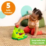 Игрушка интерактивная Bright Starts Poppin' Ball Frog развивающая, со звуками, разноцветная, 1 шт 6 m+ — фото 7