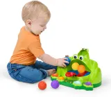 Игрушка интерактивная Bright Starts Poppin' Ball Frog развивающая, со звуками, разноцветная, 1 шт 6 m+ — фото 8