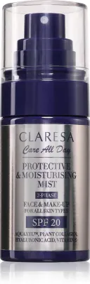 Спрей для фиксации макияжа Claresa Care All Day Protective Moisturising Mist увлажняющий, 50 мл SPF20