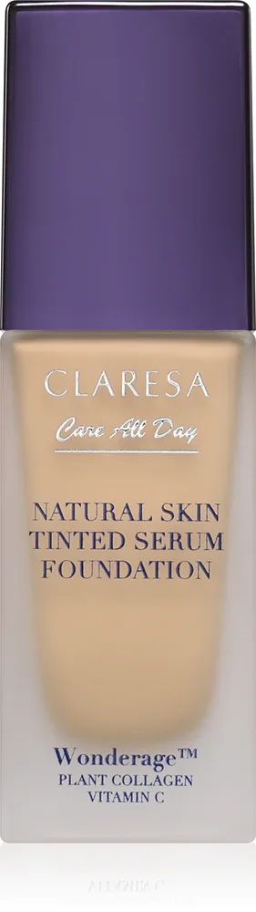 Тональная сыворотка Claresa Care All Day Natural Skin Tinted Serum Foundation с лёгким покрытием, светлый оттенок, 32 мл, оттенок 2WO Medium Olive