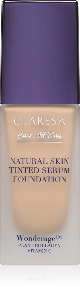 Тональная сыворотка Claresa Care All Day Natural Skin Tinted Serum Foundation с лёгким покрытием, светлый оттенок, 32 мл, оттенок 2N Meidum Neutral