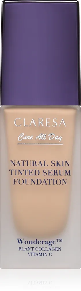 Тональная сыворотка Claresa Care All Day Natural Skin Tinted Serum Foundation с лёгким покрытием, светлый оттенок, 32 мл, оттенок 1N Light Neutral