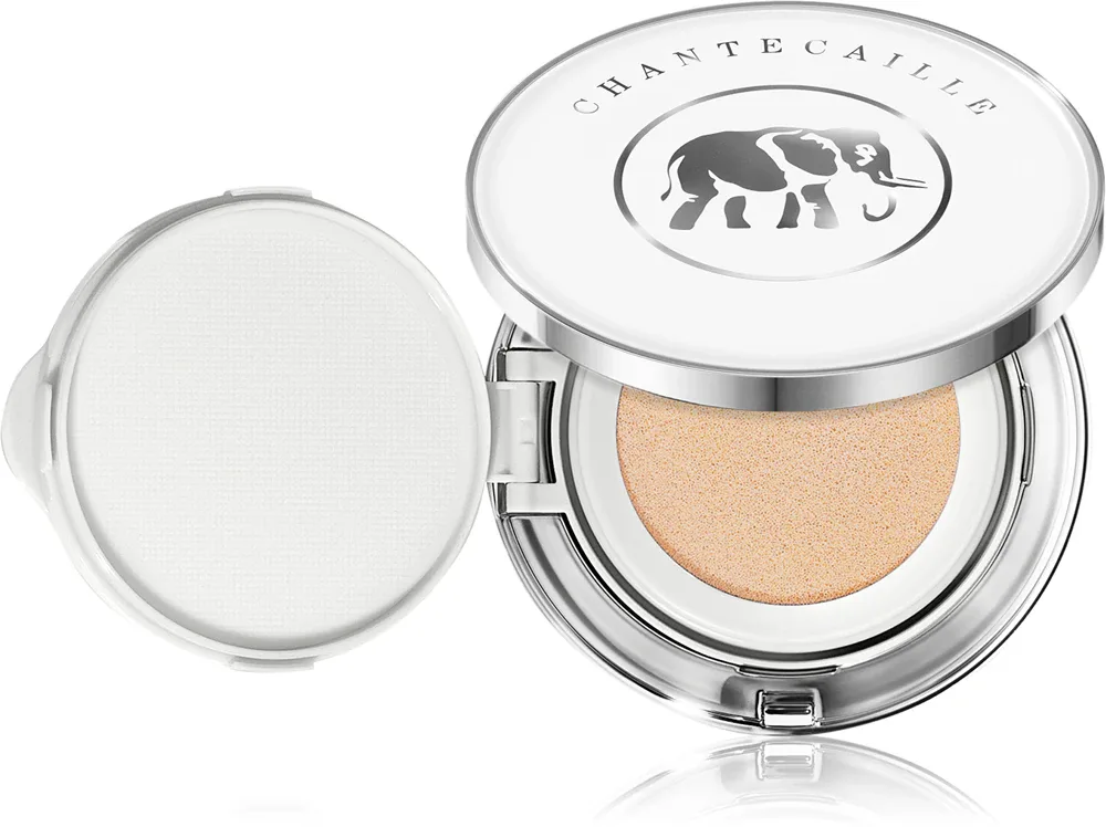Тональное средство Chantecaille Future Skin Cushion Foundation кушон, увлажняющее, с лёгким покрытием, 2 × 12 г, оттенок + napełnienie Alabaster