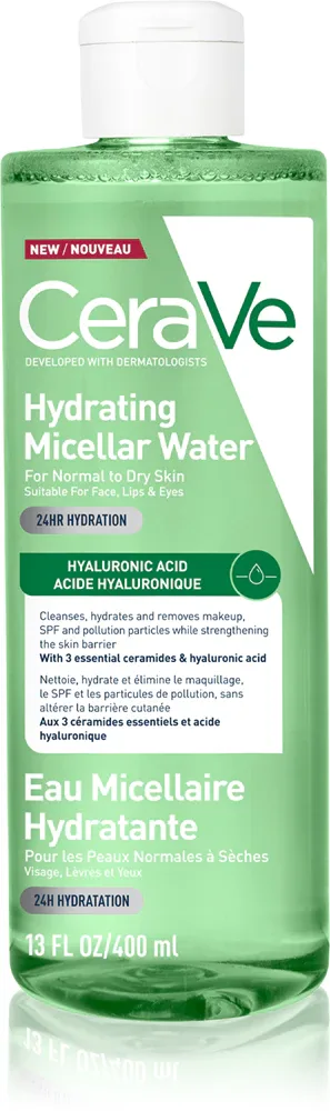 Вода мицеллярная CeraVe Micellar Water Hydrating для снятия макияжа, для любого типа кожи, 400 мл
