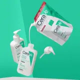 Набор гелей для умывания CeraVe Cleansers Foaming Cleanser пенящихся, для нормальной и жирной кожи, 2 шт. по 473 мл — фото 2