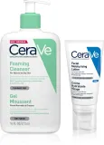 Набор для ухода за кожей лица CeraVe Cleansers Foaming Cleanser гель для умывания и увлажняющий уход, 473 мл + 52 мл — фото 1
