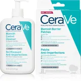 Набор для ухода за кожей лица CeraVe Cleansers Blemish Control Cleanser гель и патчи, для проблемной кожи, 473 мл + 22 шт — фото 1