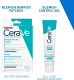 Набор для ухода за кожей лица CeraVe Cleansers Blemish Control Cleanser гель и патчи, для проблемной кожи, 473 мл + 22 шт — фото 3