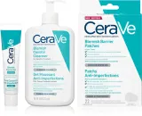 Набор для ухода за кожей лица CeraVe Cleansers Blemish Control Cleanser гель, локальный уход и патчи, 473 мл + 40 мл + 22 шт — фото 1