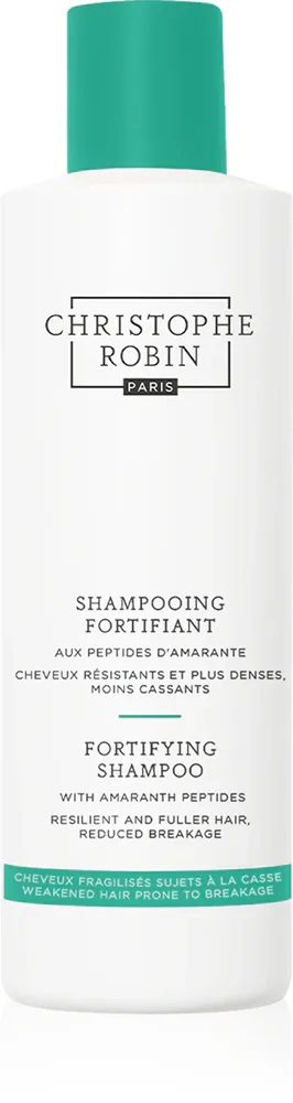 Шампунь для волос Christophe Robin Fortifying Shampoo with Amaranth Peptides укрепляющий, с маслом семян малины, 250 мл