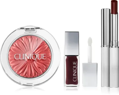 Набор косметики для макияжа Clinique Black Honey Edit, помада, масло для губ и щёк, румяна, 1 шт
