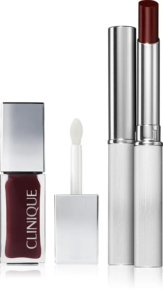 Набор косметики для макияжа Clinique Black Honey Icon Set, помада, масло для губ и щёк, тушь, 1 шт