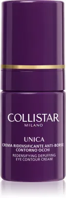 Крем для кожи вокруг глаз Collistar Unica Redensifying Draining Anti-Bags Eye Contour против отёков, с кофеином, 15 мл