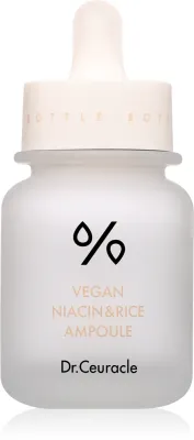 Сыворотка для лица Dr.Ceuracle Vegan Niacin Rice Ampoule с ниацинамидом и экстрактом риса, 30 мл