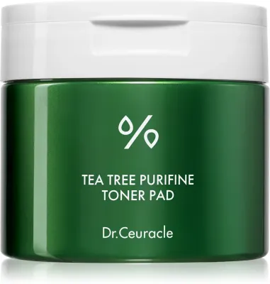 Диски для лица тонизирующие Dr.Ceuracle Tea Tree Purifine Toner Pad с экстрактом чайного дерева, 60 шт