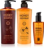 Набор для ухода за волосами DAENG GI MEO RI Honey Therapy Hair Care, шампунь, кондиционер и масло, 1 шт — фото 1