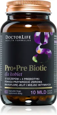 Биологически активная добавка Doctor Life Pro+Pre Biotic dla kobiet с пробиотиками и пребиотиками, для женщин, 60 капсул