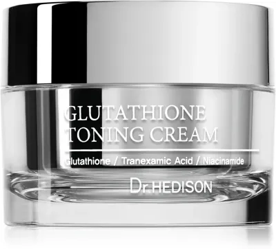 Крем для лица Dr. HEDISON Glutathione Toning Cream выравнивающий тон, с ниацинамидом, 50 мл
