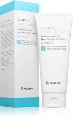 Пенка для умывания Dr. HEDISON Clear BHA Foam Cleanser с салициловой кислотой, для любого типа кожи, 180 мл