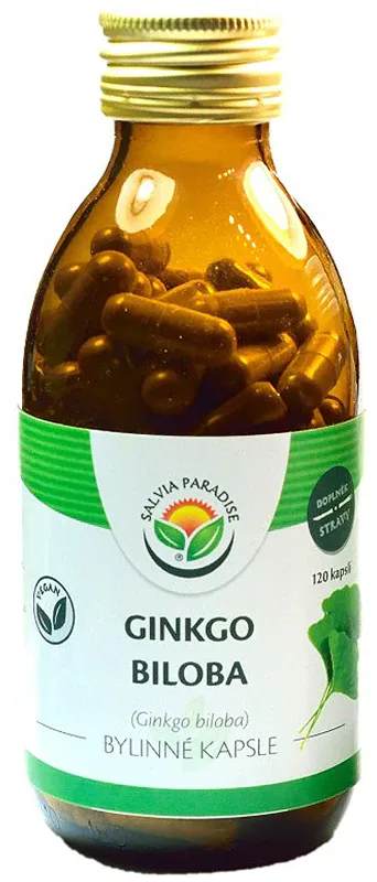 Капсулы растительные Salvia Paradise Ginkgo biloba для памяти и концентрации, 120 капсул
