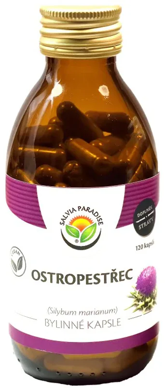 Капсулы травяные Salvia Paradise Ostropest marianski bylinne kapsle с расторопшей, 120 капсул