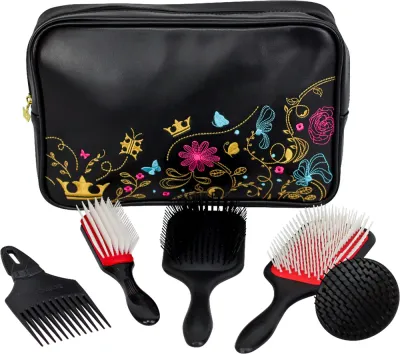 Набор щёток для волос Denman Curls Curls Curls Collection дорожный, подарочный, 6 шт