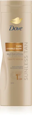 Автозагар для тела Dove Care Glow Sunless Tan увлажняющий, быстро впитывается, 400 мл