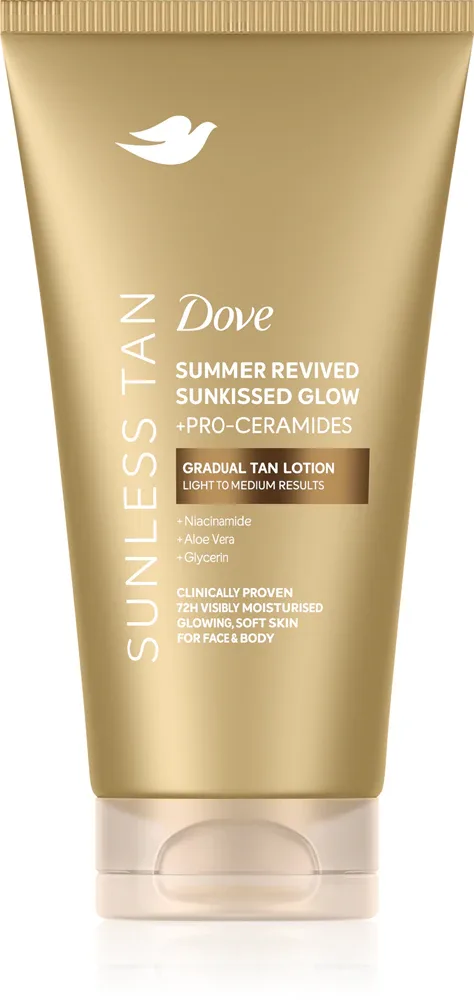 Автозагар для тела Dove Summer Revived Sunless Tan со стойким эффектом интенсивного загара, оттенок Fair 75 мл